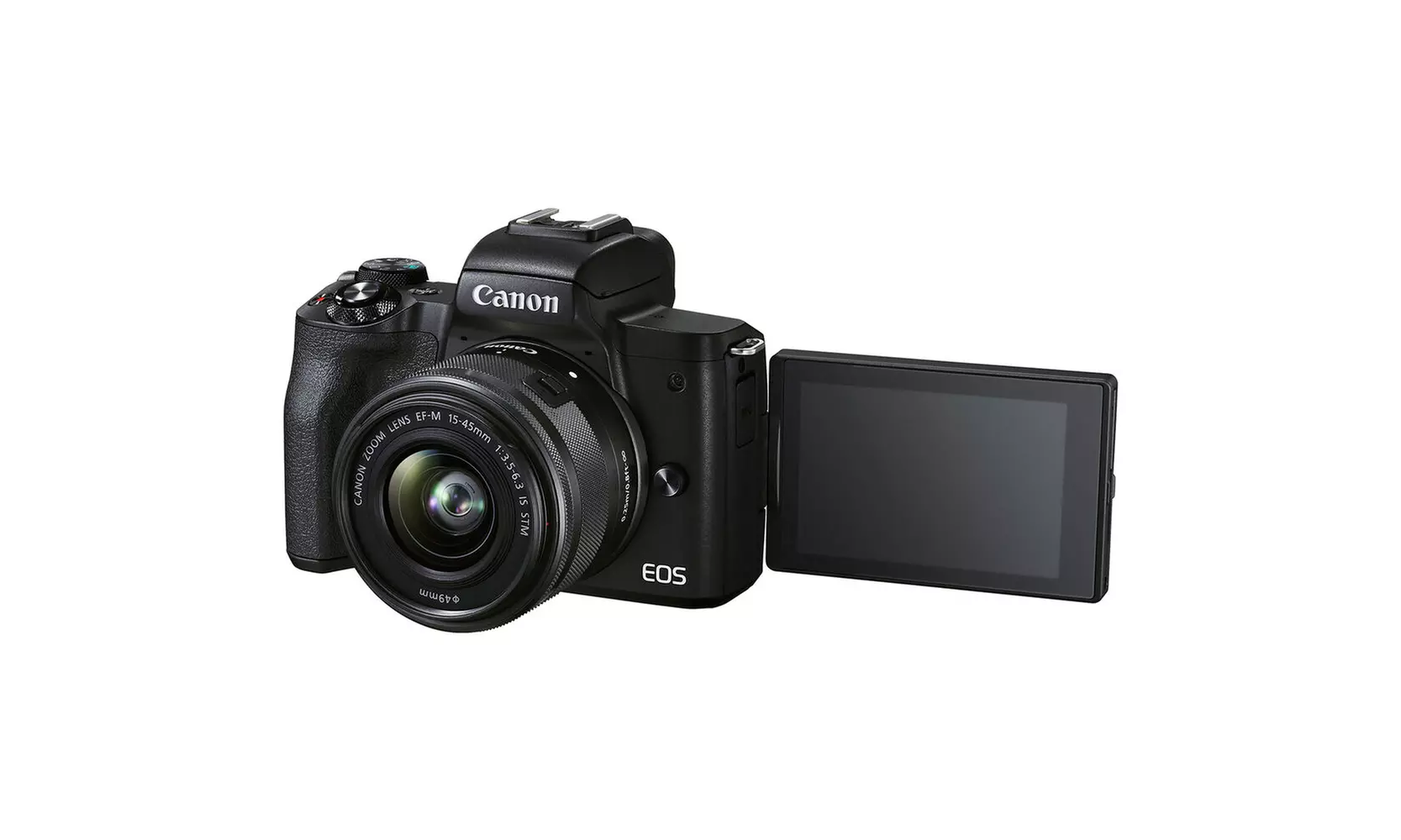 Canon EOS M50 Mark II Mirrorless Digital Camera with 15-45mm Lens Starter Bundle - Second Medium