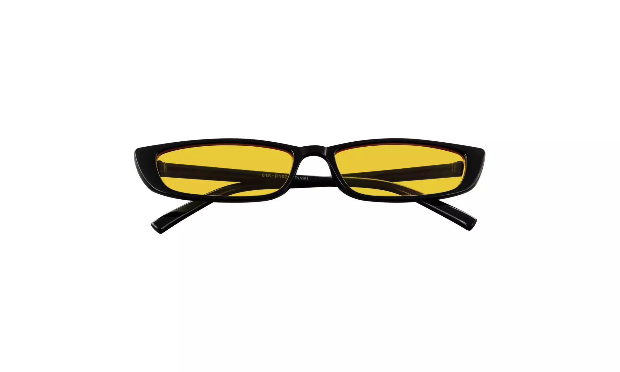 Small Rectangle Sunglasses Fashion Color Tone Skinny Frame Sunglasses  - Primary Image
