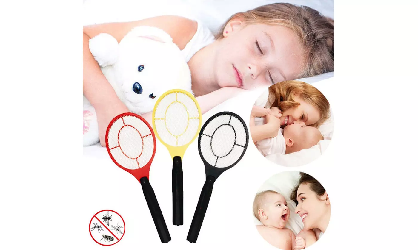 Electric Handheld Bug Zapper Insect Fly Swatter Racket