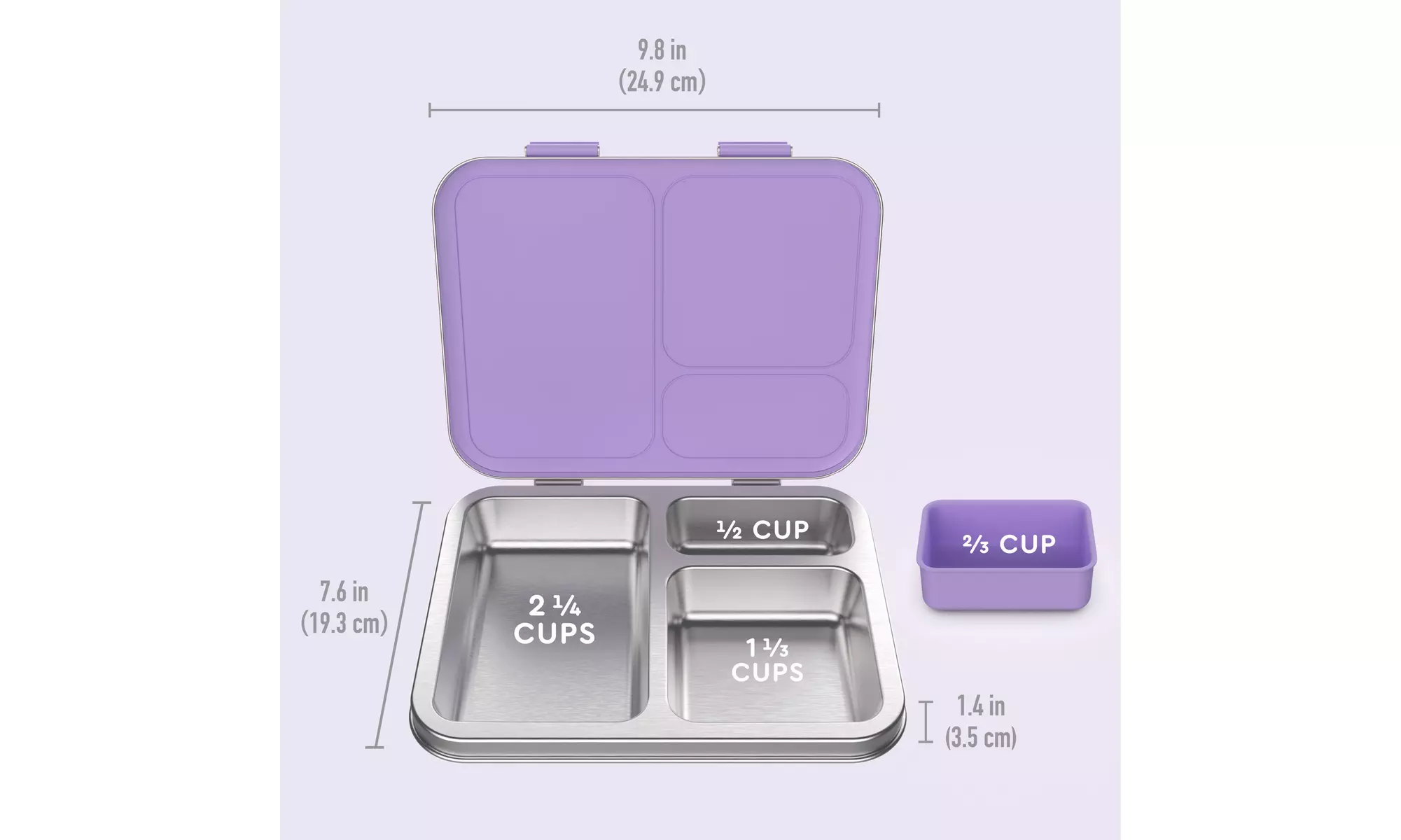 Bentgo Kids Stainless Steel Leak-Resistant Lunch Box