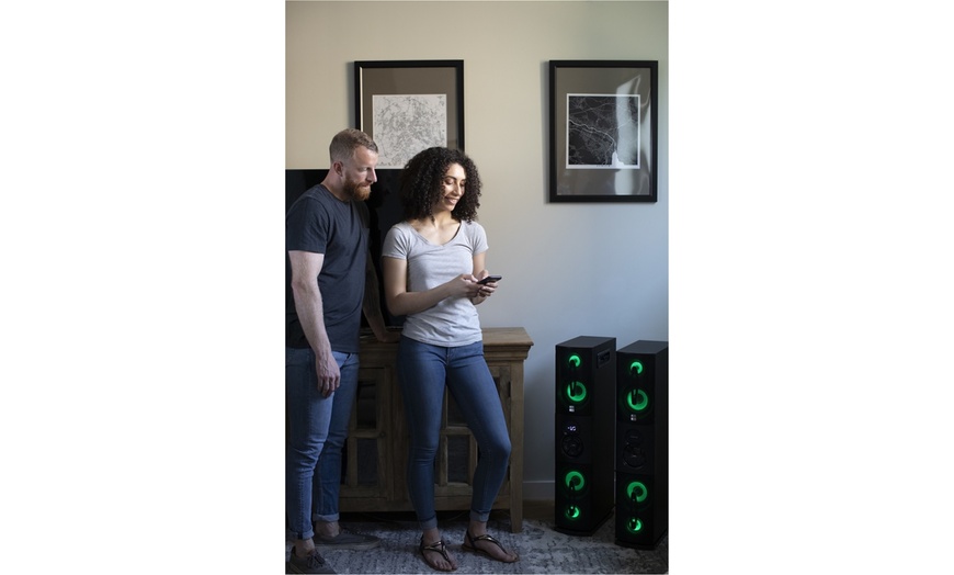 Altec power duo bluetooth best sale tower set