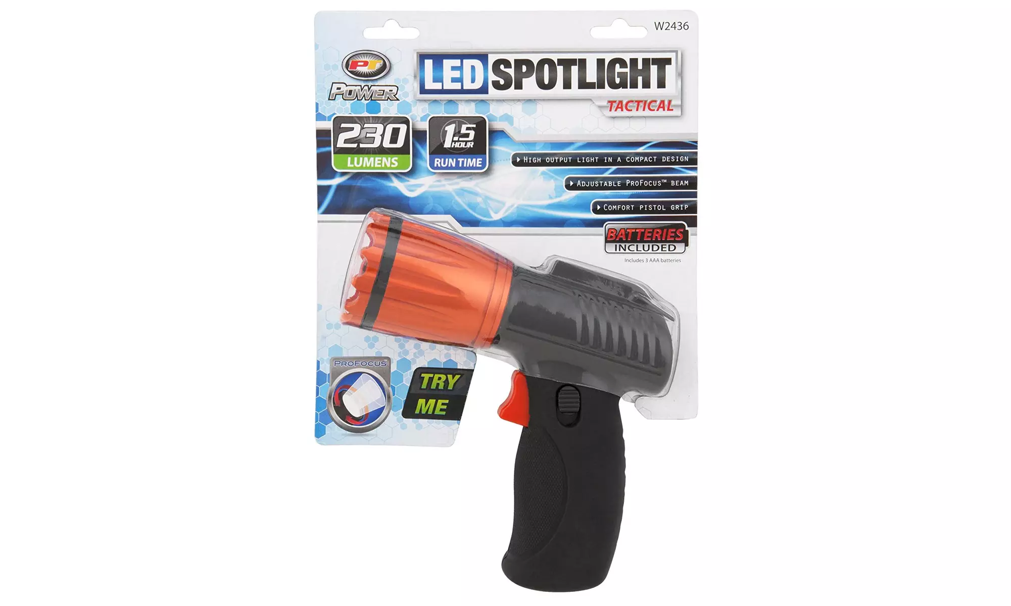 Performance Tool FirePoint Tact Pistol Grip LED Spotlight Flashlight - Second Medium