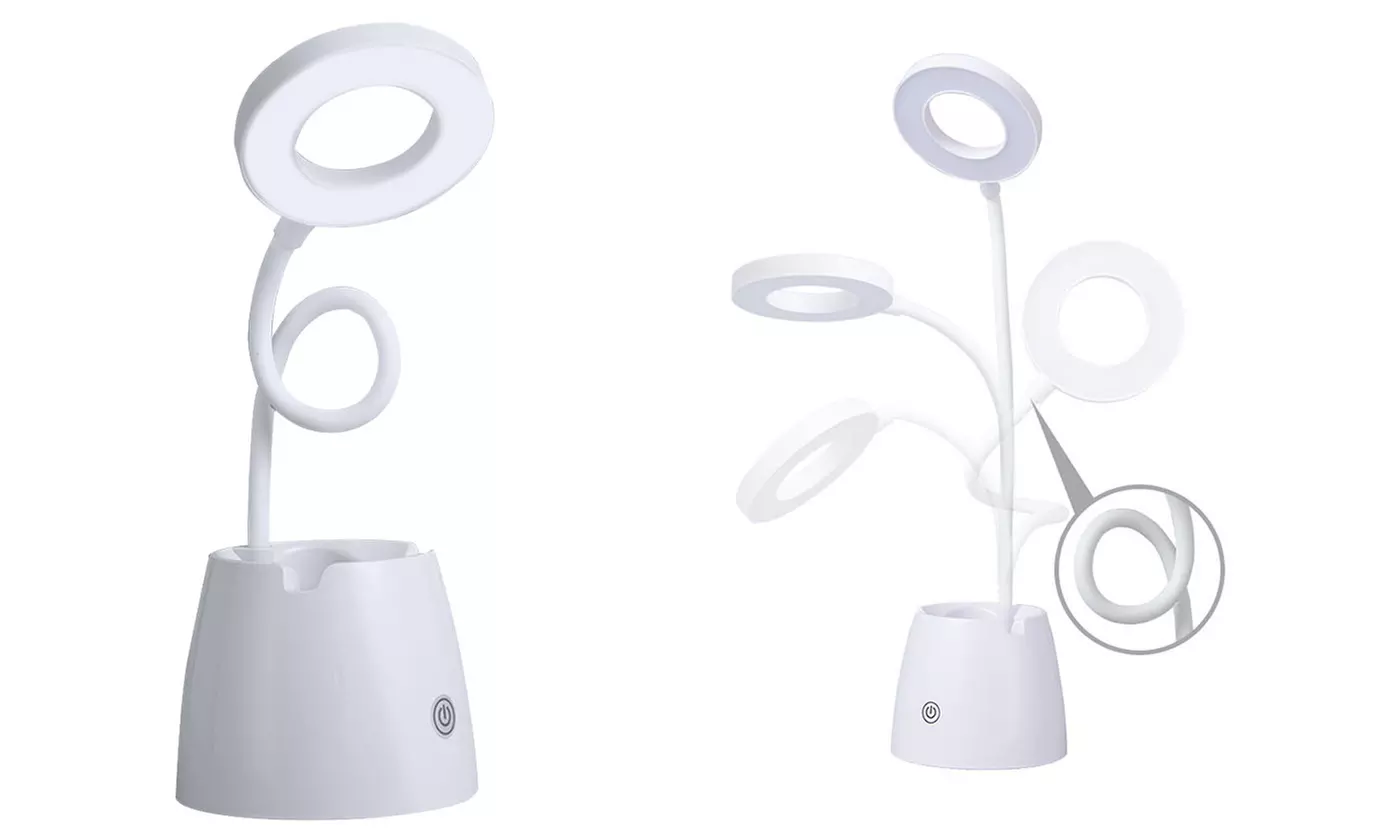 3 Light Modes Dimmable LED Desk Lamp with Pen Holder