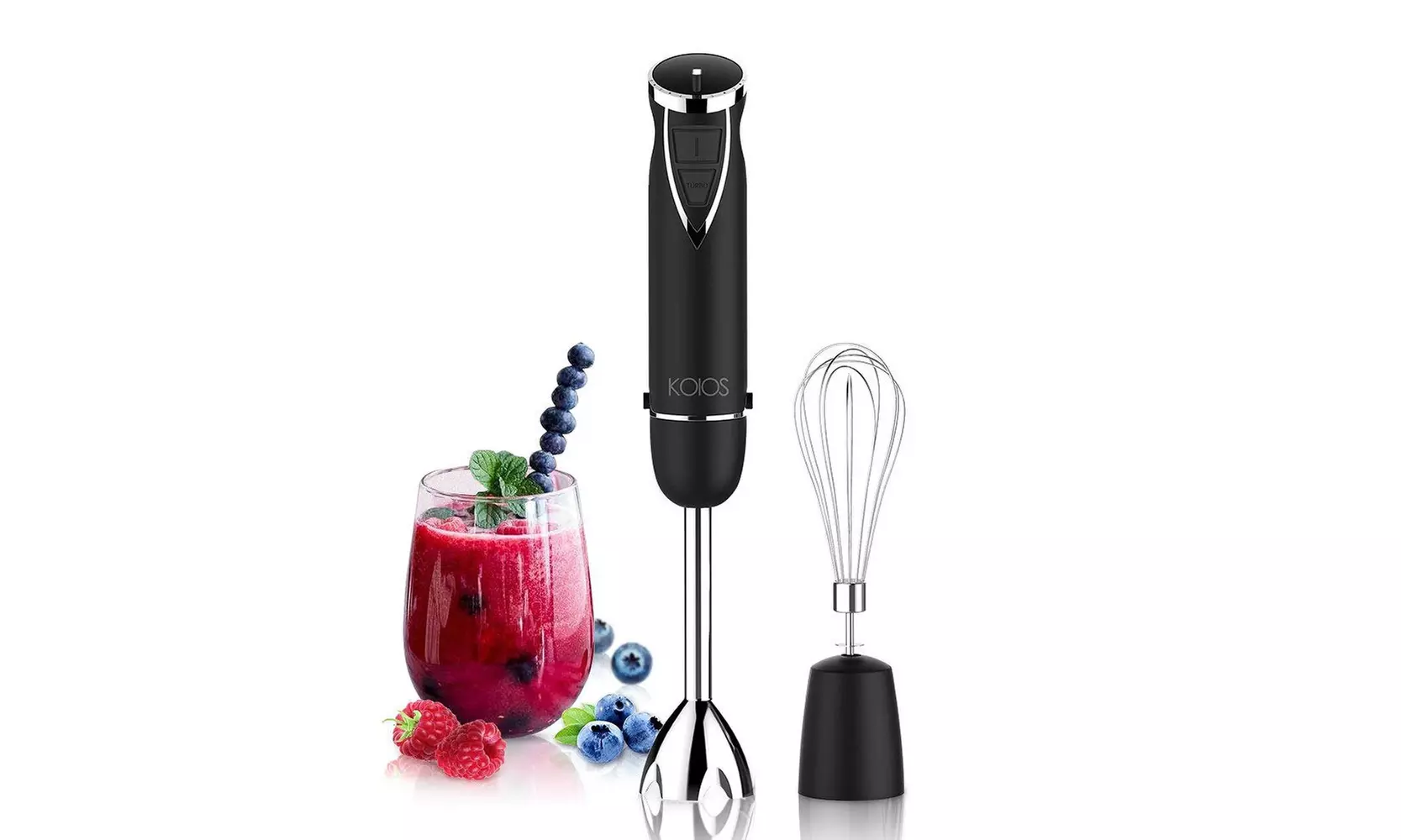 KOIOS Powerful 2-in-1 Hand Blender with 6 Speed, 500 W - Black - Primary Image