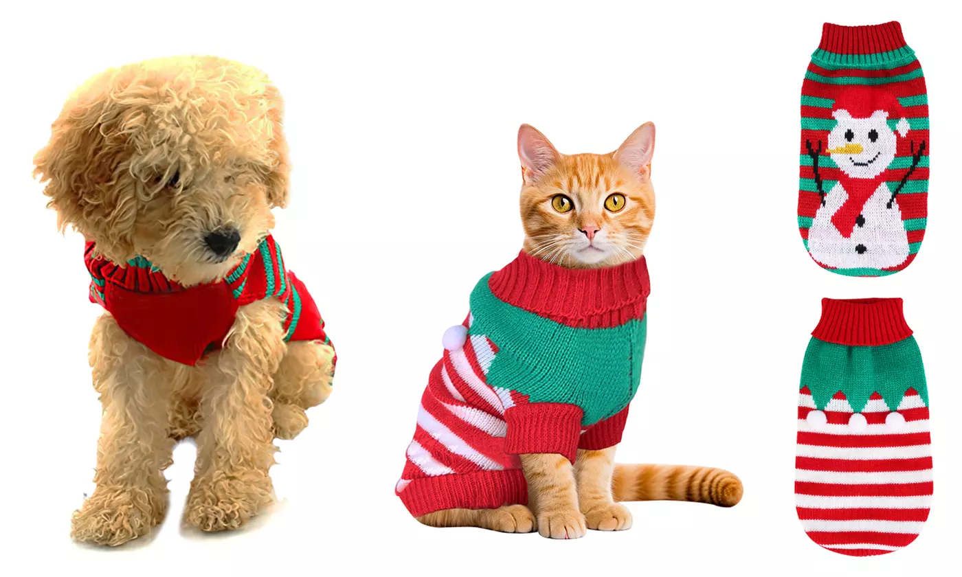 iMounTEK Warm Knit Christmas Sweater for Pets