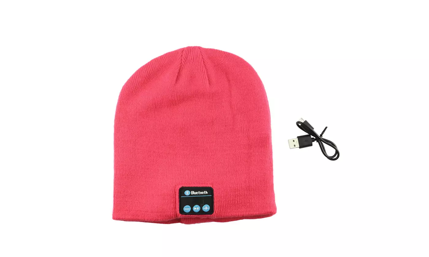 Wireless Bluetooth Beanie Knit Hat Headset Earphone Music Speaker Cap