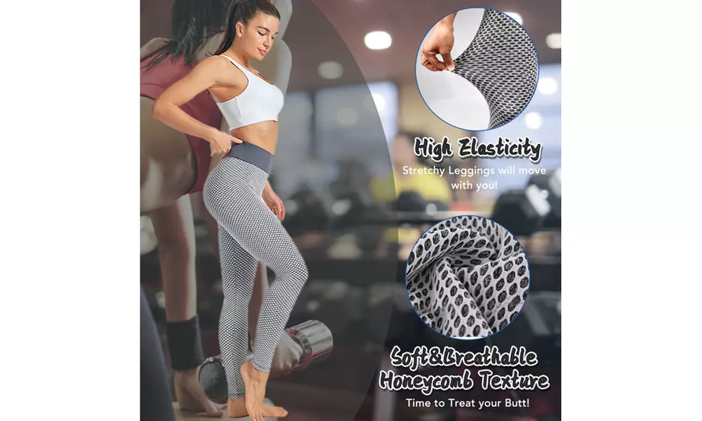 TIK Tok Leggings Women Butt Lifting Workout Tights Sports High Waist Yoga Pants