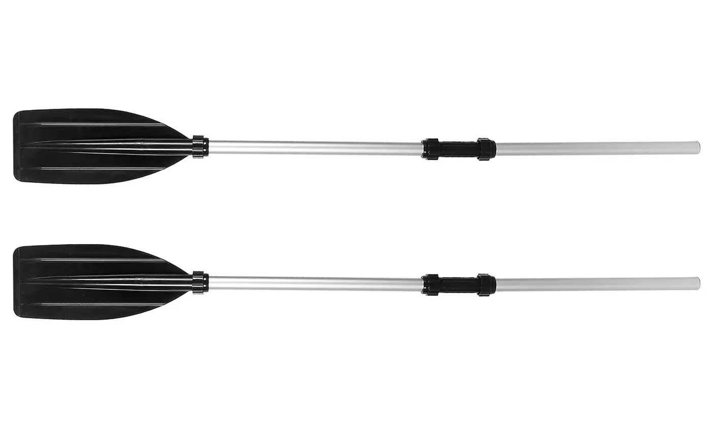 LakeForest Kayak Paddles Aluminum Alloy Detachable Canoe Paddle Boat Oars (2pcs)