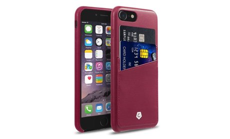 CobblePro Rear Slim Leather Shell Case with Card Slot Pouch for...