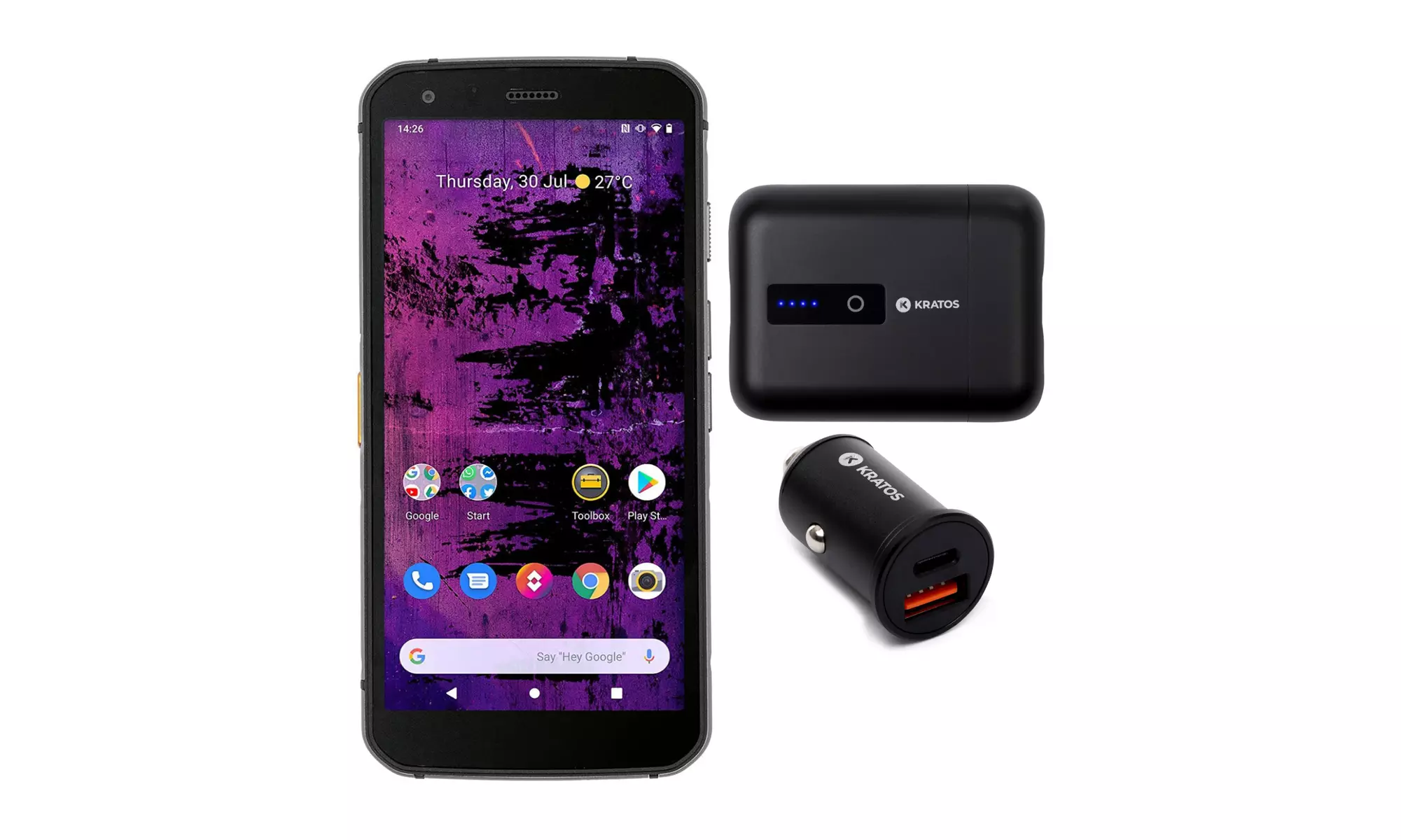 CAT Phones S62 Pro Rugged Smartphone with FLIR Thermal Imager (Black) Bundle - Primary Image