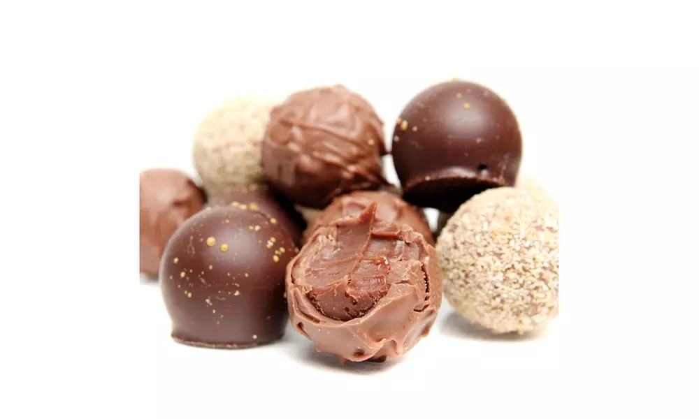 Freshware Silicone 6-Cavity Round Chocolate Truffle Mold, 4-Pack - Second Medium