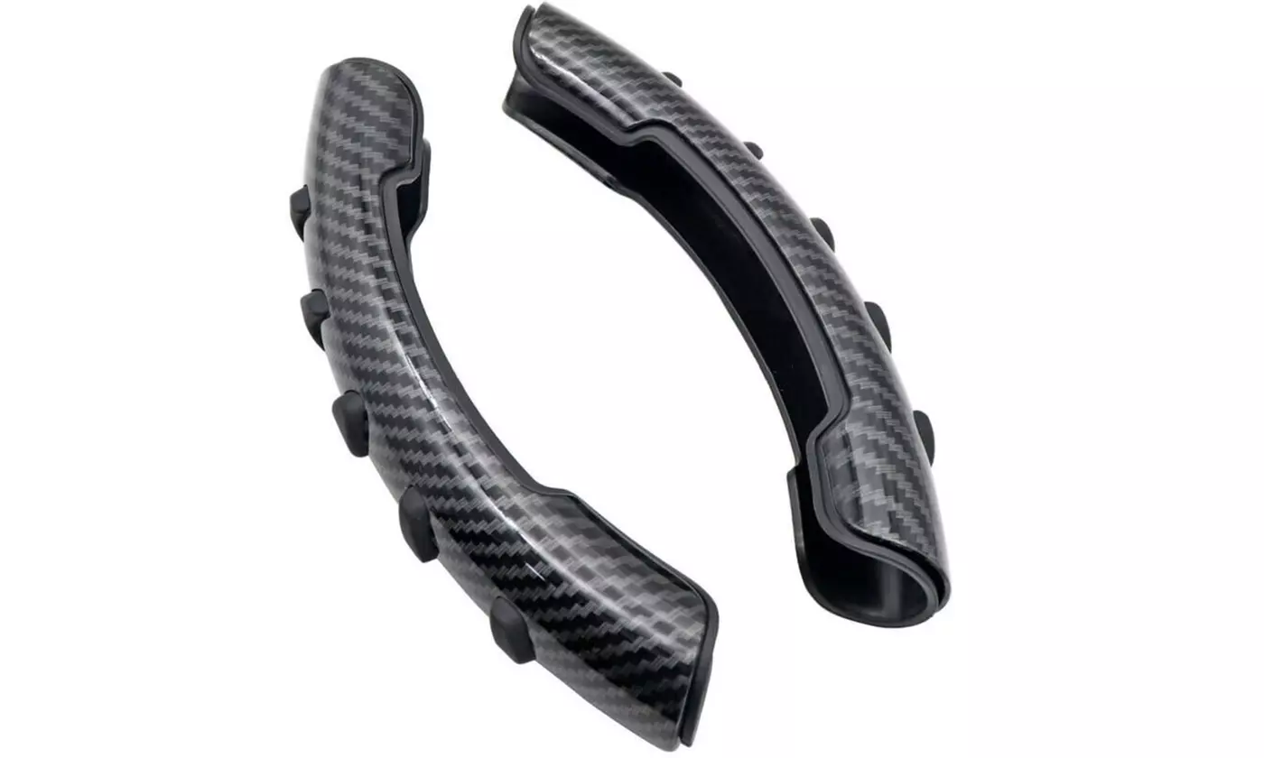 2x Carbon Fiber Non-Slip Steering Wheel Booster Cover For Honda Civic Accord CRV - Second Medium