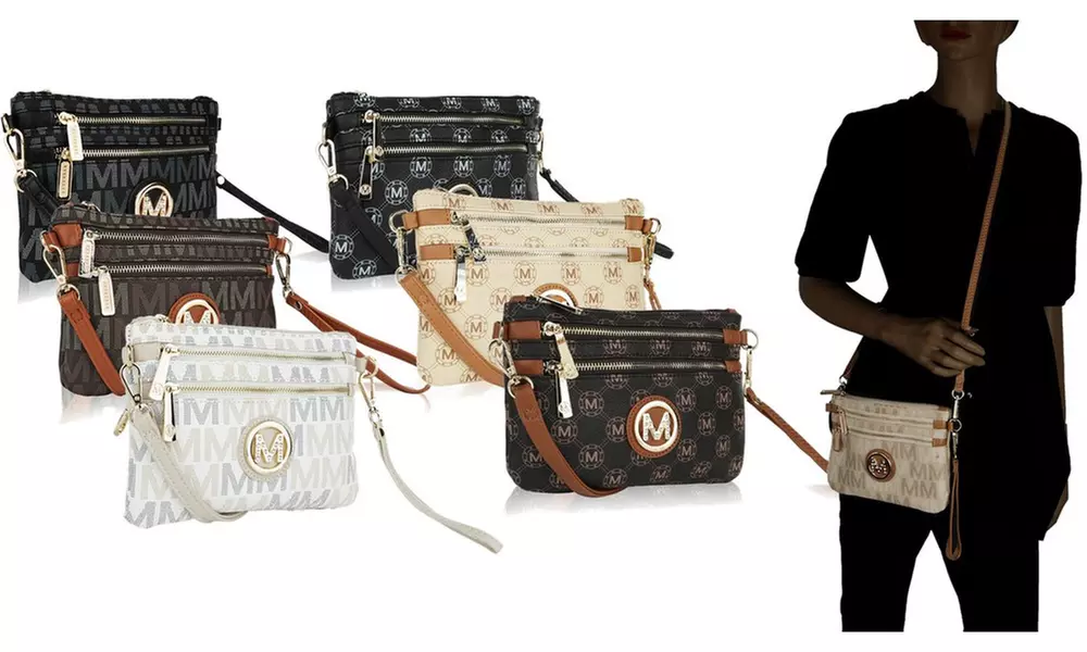 MFK Collection M Signatures Multi-Fuctional Cross-Body Wristlet by Mia K.   - Primary Image