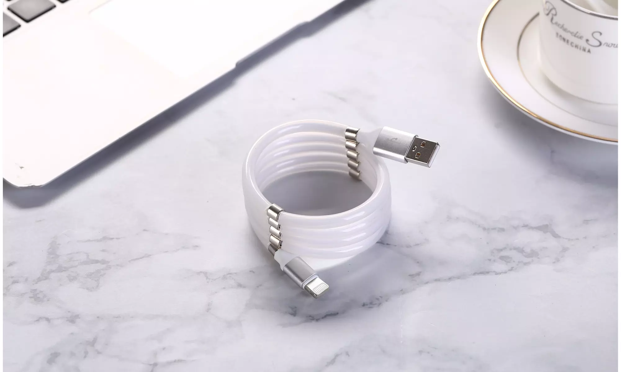 Aduro Fidget Cable Magnetic Self Winding MFI Lightning USB Cables