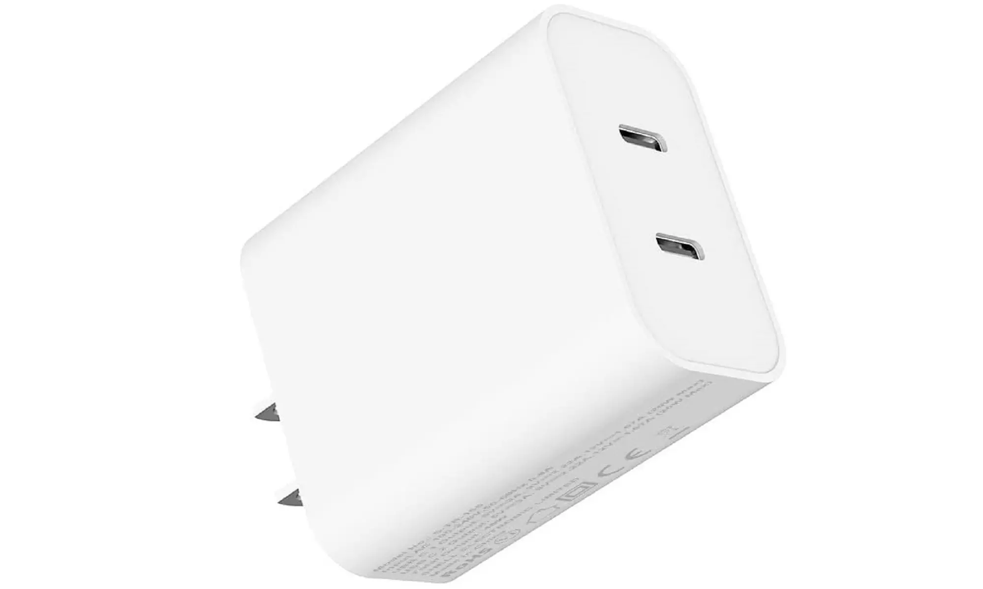Fast Charger 20W Dual USB-C Power Adapter Samsung iPad Pro iPhone Wall Charger