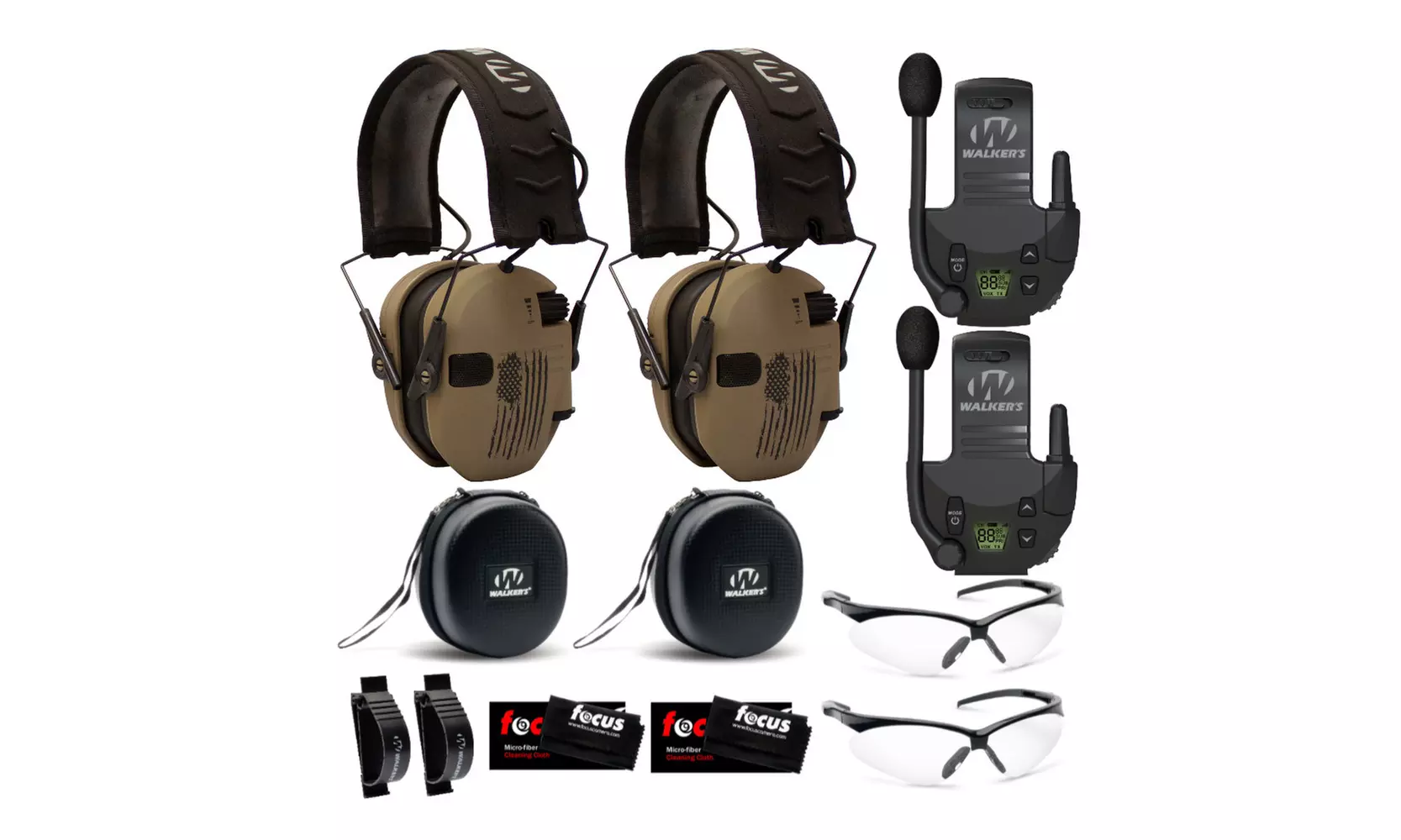 Walkers Razor Slim Electronic Shooting Hearing Protection ULTIMATE RANGE, 2 PK - Primary Image