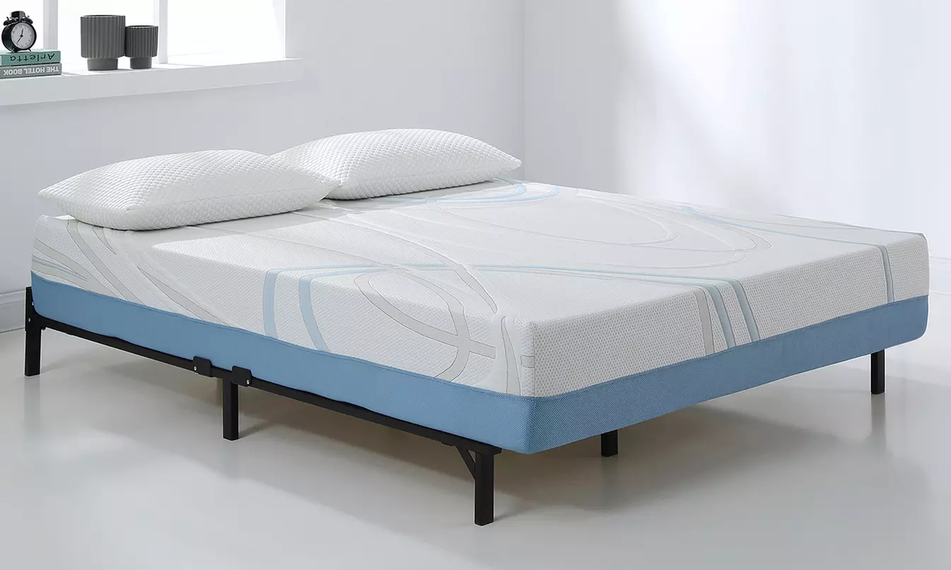 AC Pacific 12'' Charcoal and Gel Infused Memory Foam Mattress - Primary Image