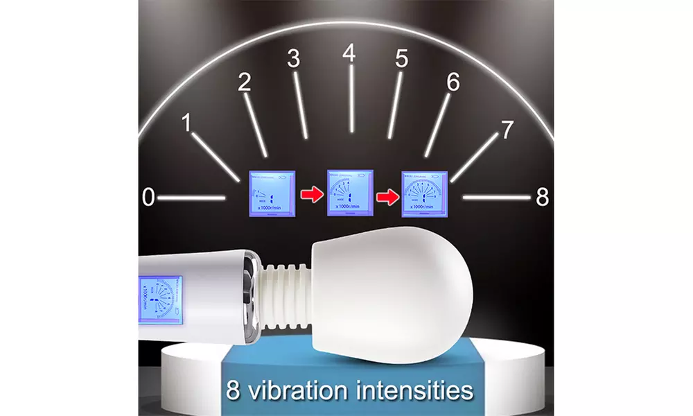 8 Speeds Powerful AV Wand Massagers , USB Charging Waterproof Adult Toy - Second Medium
