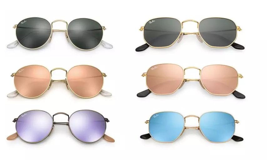 Ray-Ban Unisex Round and Hexagonal Sunglasses - Primary Image