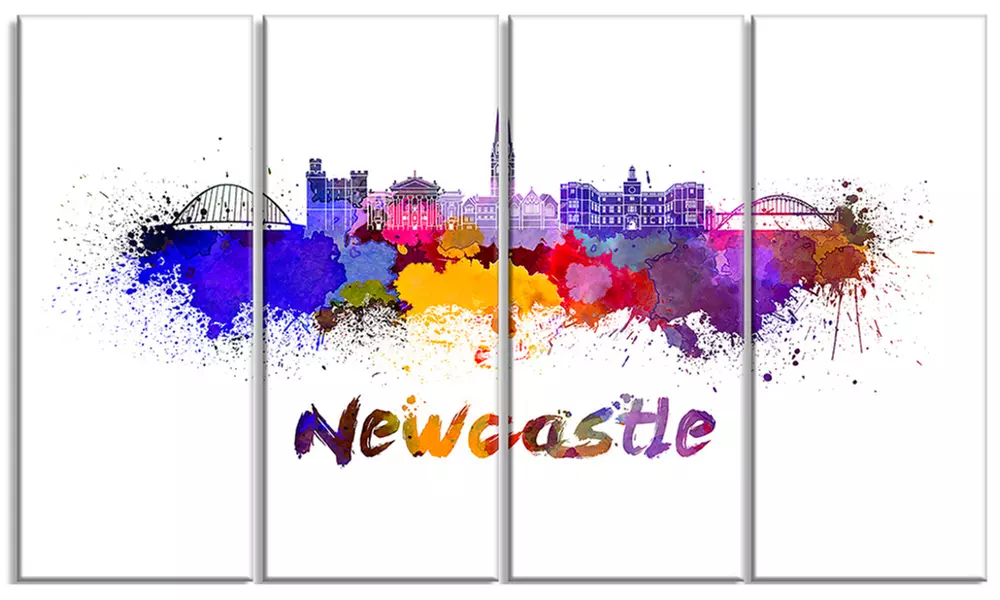 Newcastle Skyline - Cityscape Canvas Art Print - Primary Image