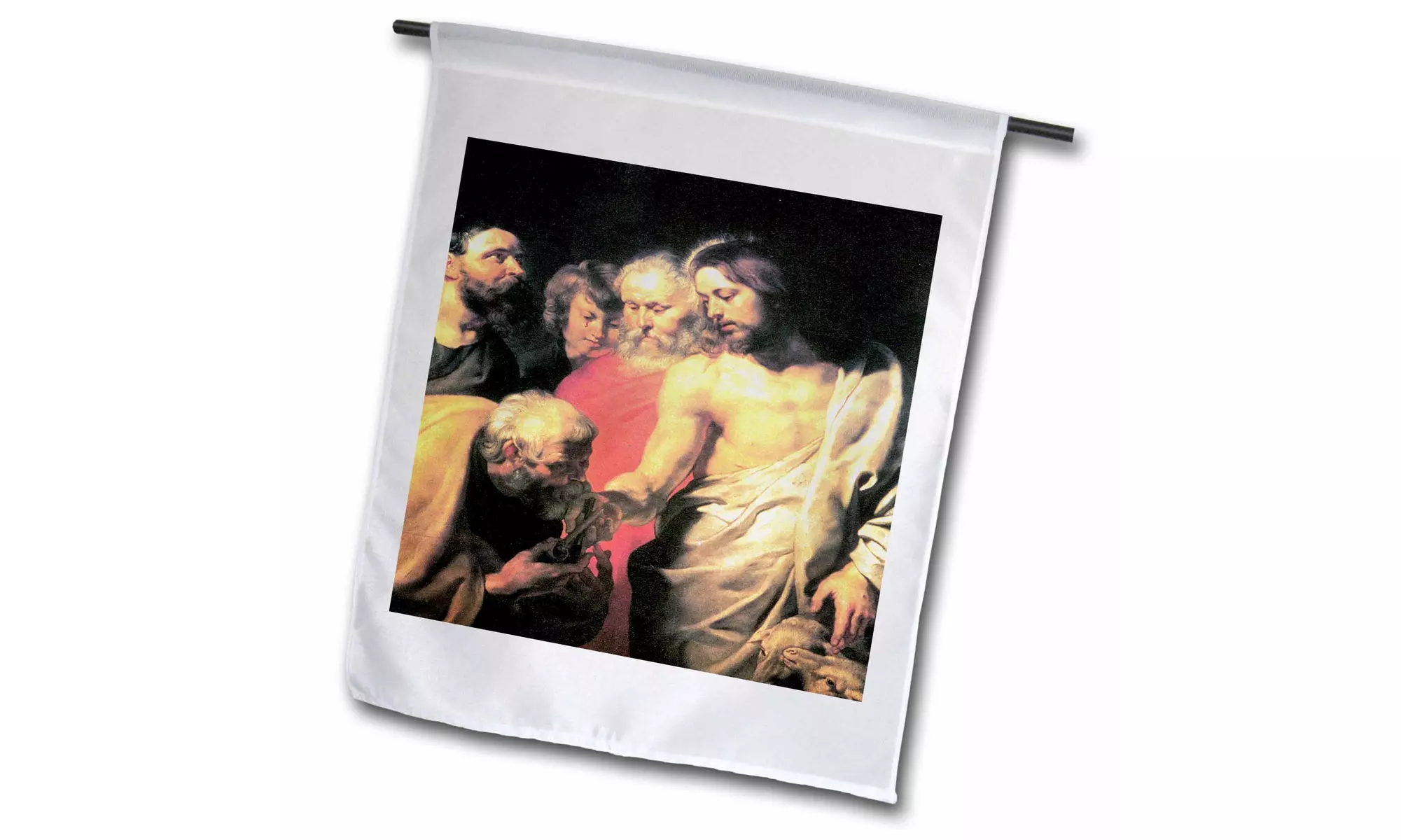  Garden Flag Christ's Charge to Peter by Peter Paul Rubens - 12 by 18-inches  - Second Medium