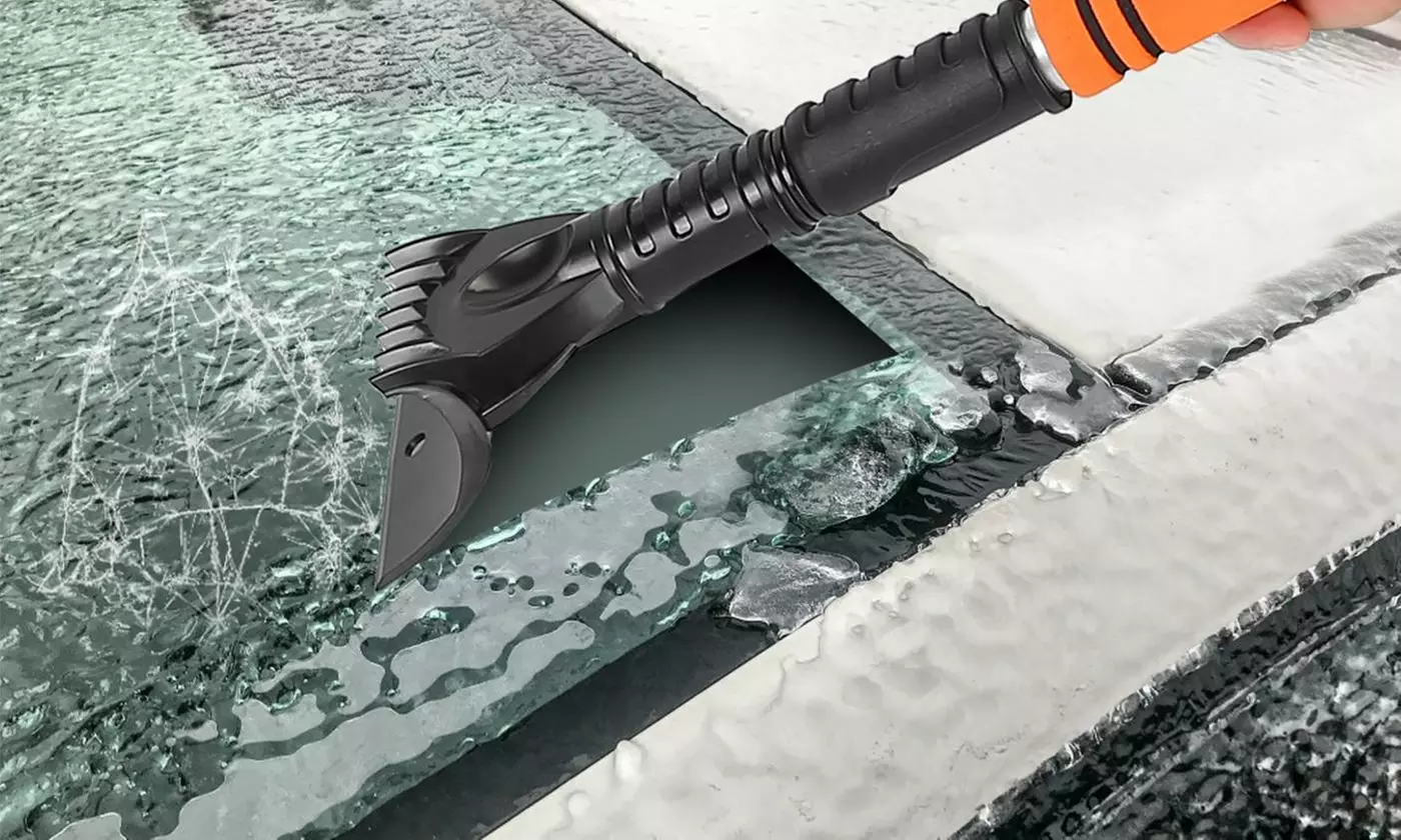 iMounTEK Extendable Snow Brush and Ice Scraper with Pivoting Head