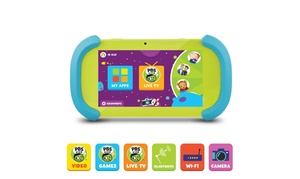 PBS KIDS Playtime Pad 7" PBSKD7001 HD Touchscreen Kid-Safe Tablet Live TV 