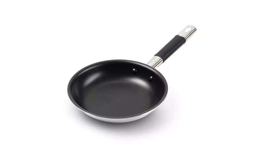 Pedrini 8 Inch Brushed Aluminum Fry Pan - Primary Image