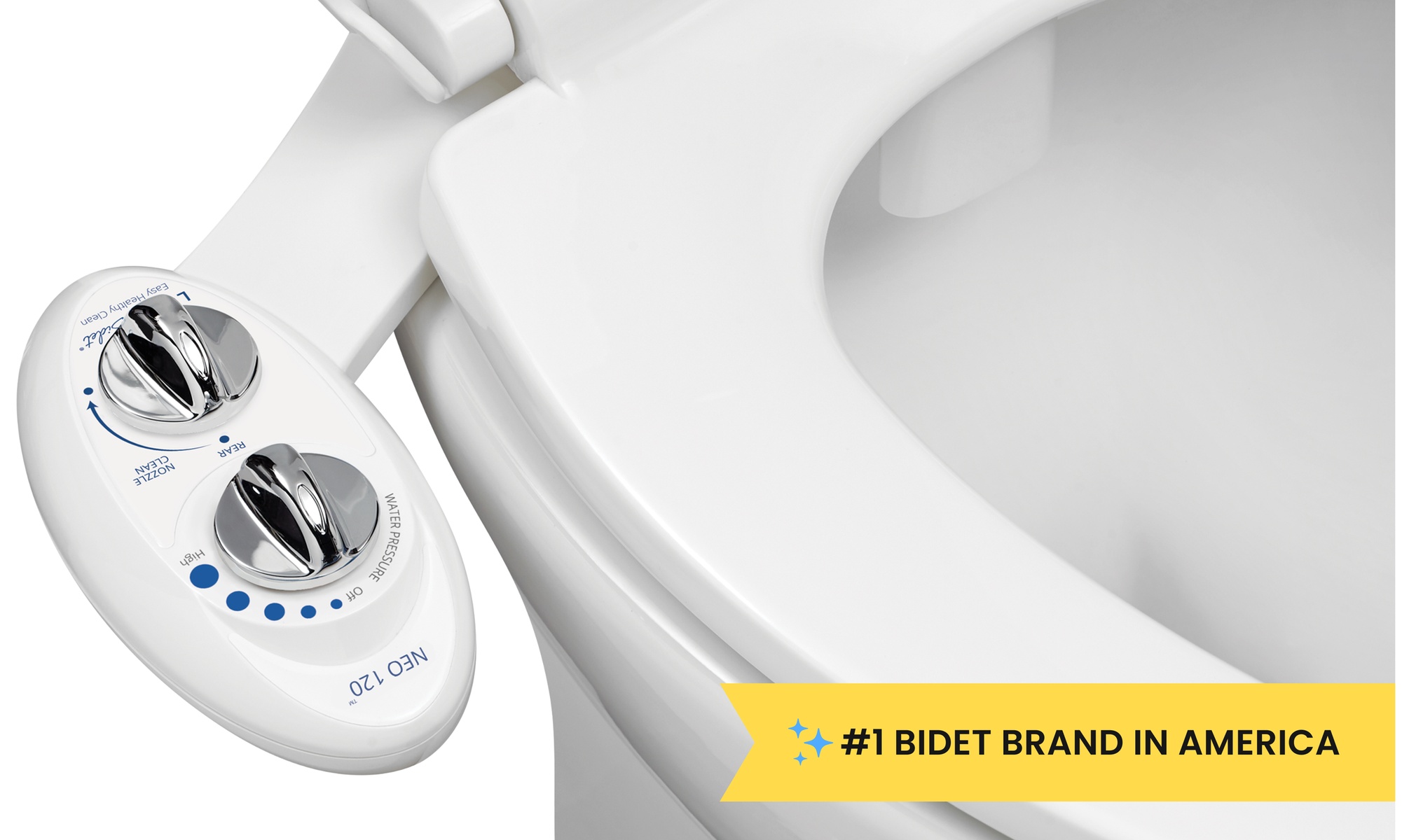 LUXE Bidet NEO 120 Single Nozzle Bidet Attachment