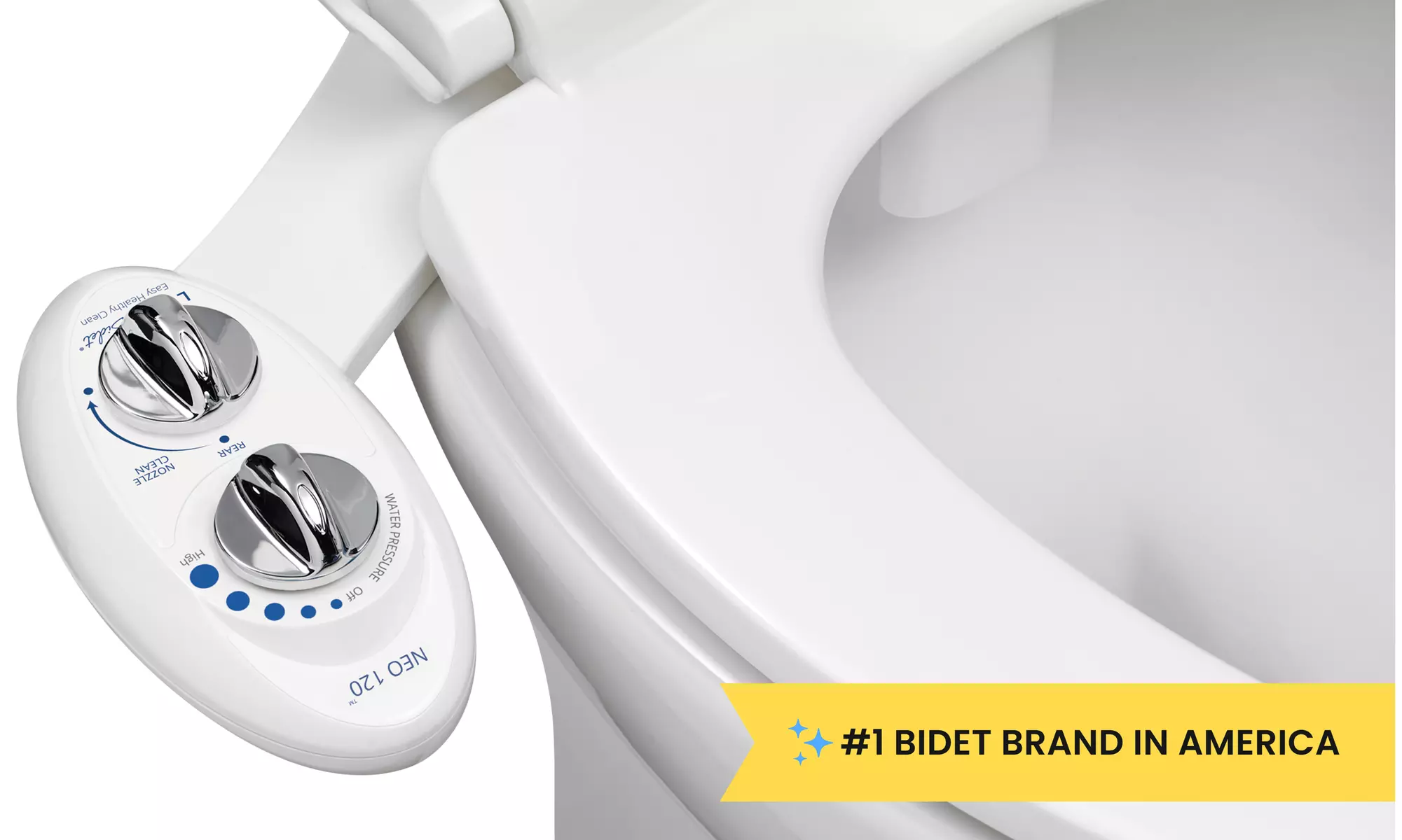 LUXE Bidet NEO 120 Single Nozzle Bidet Attachment