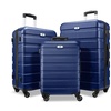 3 Piece Luggage Sets, 20 24 28 Inch Hardside Lightweight Suitcase Set 