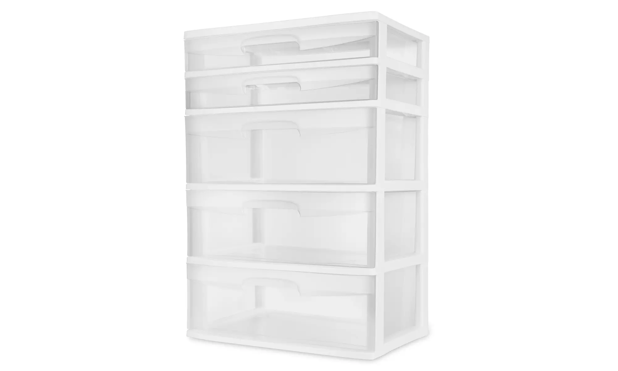 Sterilite 5 Drawer Wide Tower, White - Primary Image