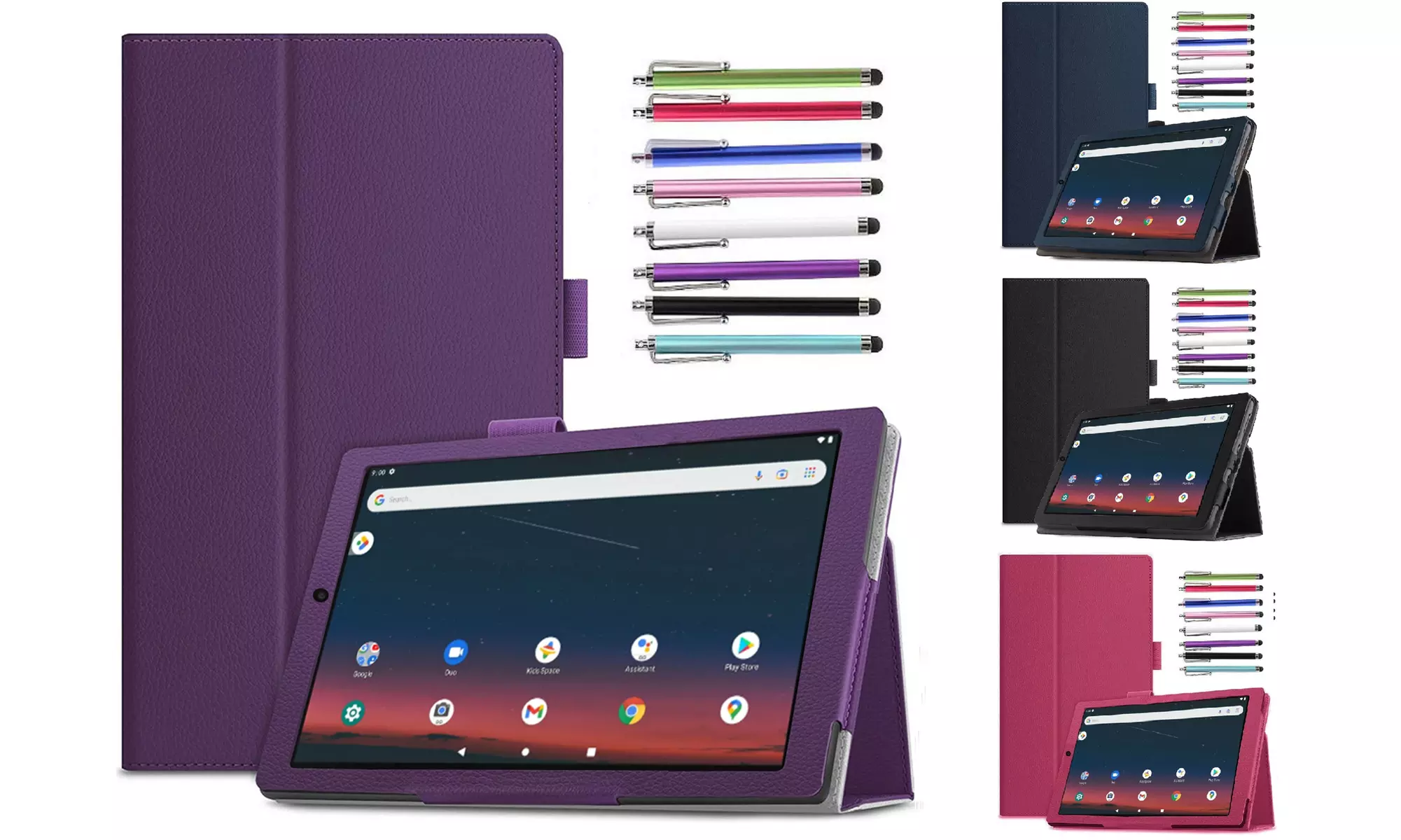 Case for Onn 8" Tablet (2022 Model) 100071483 Protective Cover Folio Stand Case - Primary Image