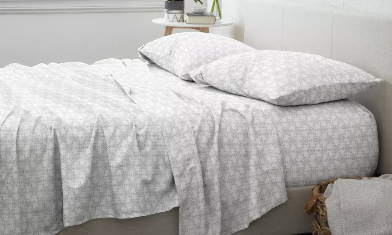 Home Collection Premium Ultra Soft Pattern 4 Piece Bed Sheets Set