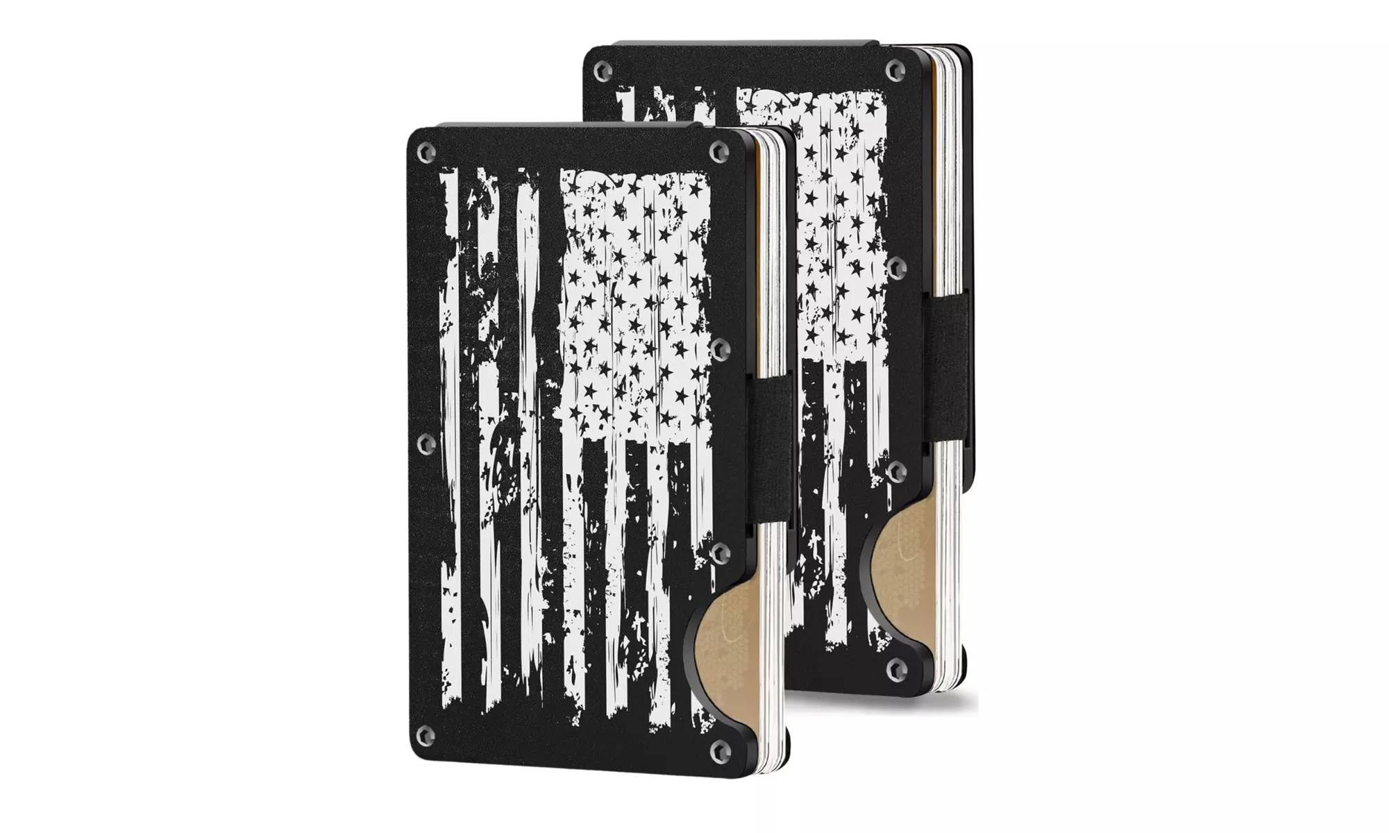 Carbon Fiber Minimalist Credit Card Wallet with RFID Blocking (2-Pack)