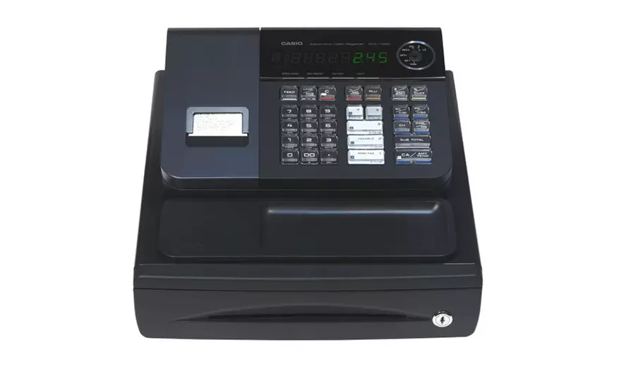 Casio PCR-T280 High Speed Thermal Printer Cash Register (Black) - Primary Image