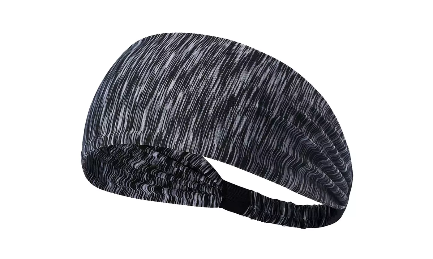 Unisex Yoga Sport Athletic Headband for Running Sports Elastic Wicking Sweatband