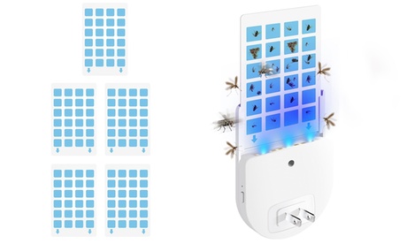 IMounTEK Plug-In Indoor Flying Insect Trap With UV Light And Glue Boards White