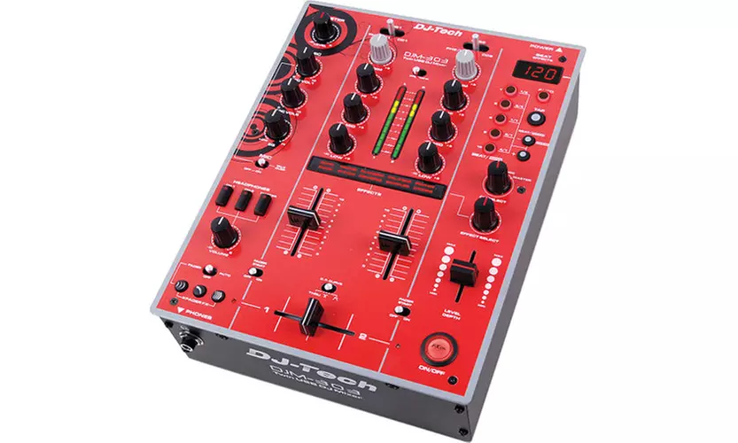 FIRST AUDIO MANUFACTURING DJM303REDEDITION Twin USB DJ Mixer - Red - Primary Image