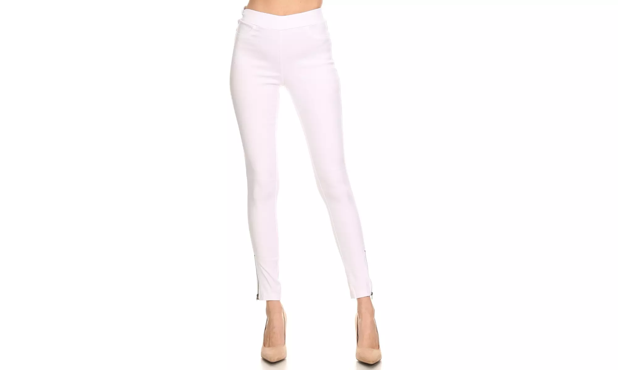 Women's High Waisted Skinny Pull-On Pants Ankle Stretchy Jeggings