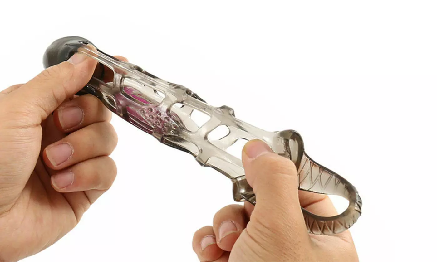 Vibrating Penis Sleeve Enhancer Ring Adult Sex Toys