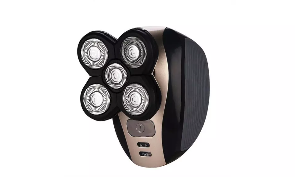 5 IN 1 4D Rotary Electric Shaver Rechargeable Bald Head Shaver Beard Trimmer - Primary Image