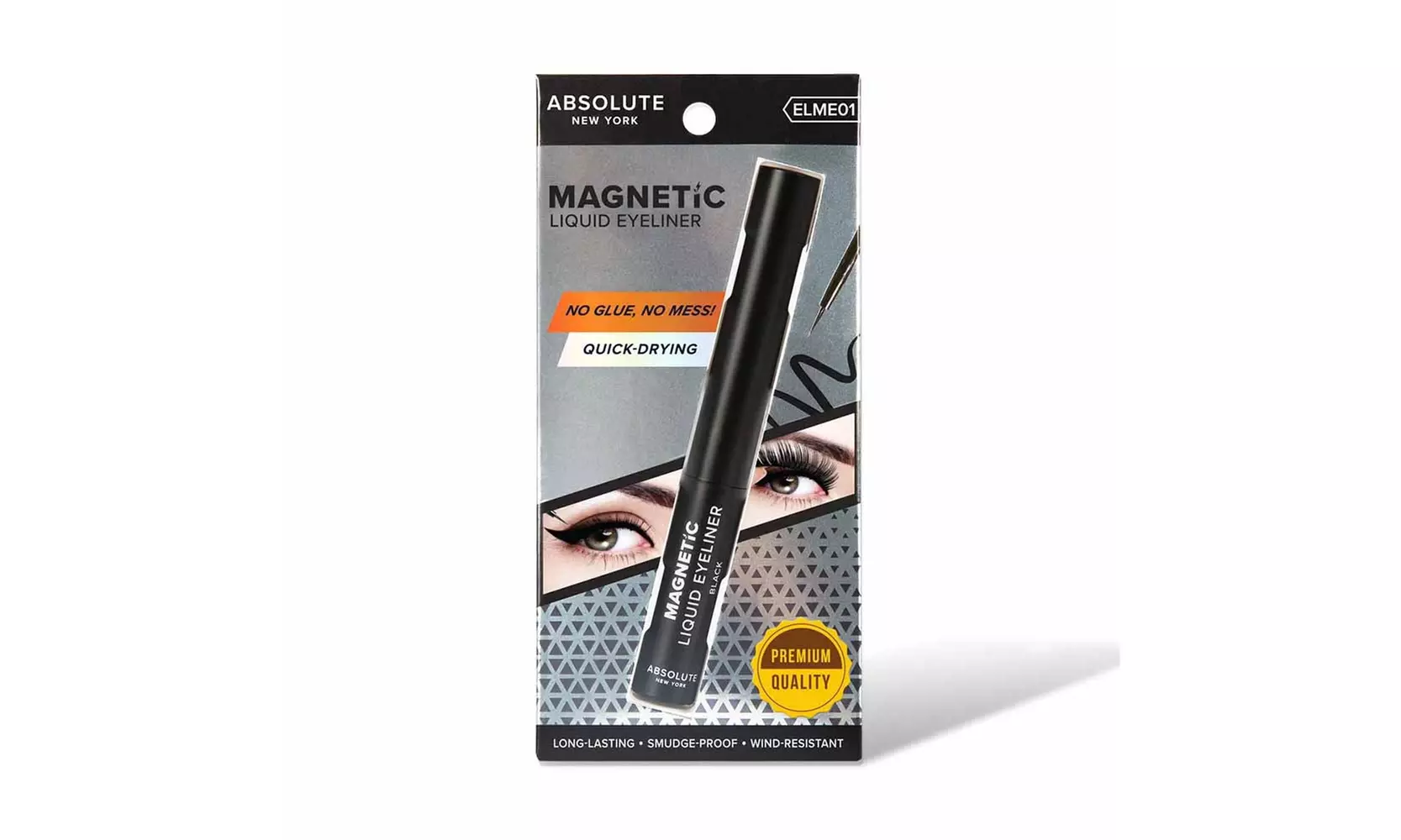 Absolute New York Magnetic Quick Drying, Smudge Proof Liquid Eyeliner, BLACK - Primary Image
