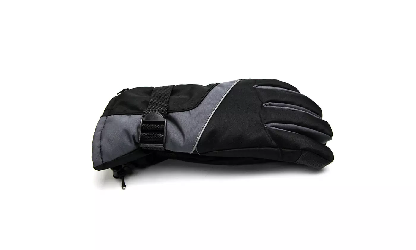 Men Waterproof Winter Ski Snowboard Gloves for Skiing Snowboad Shoveling Outdoor