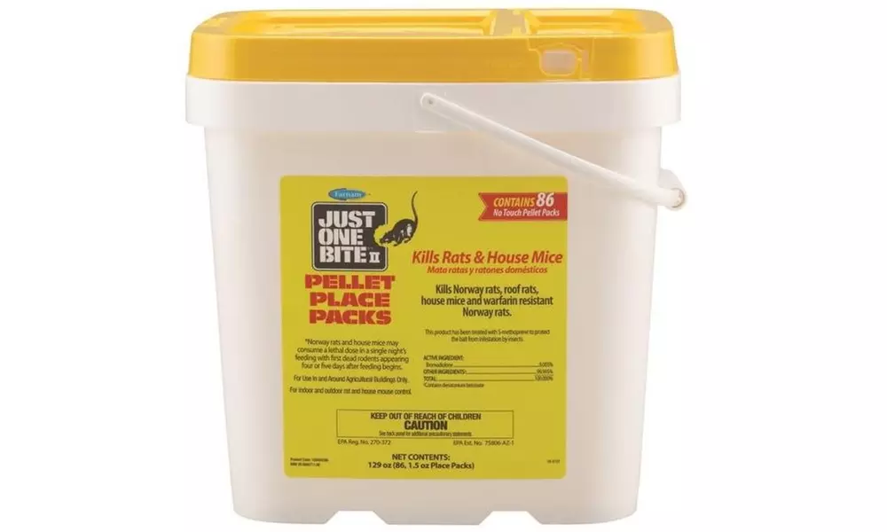 Just One Bite 100504296 Just One Bite Rat/Mouse Killer, Pellet Pack, 1 - Second Medium