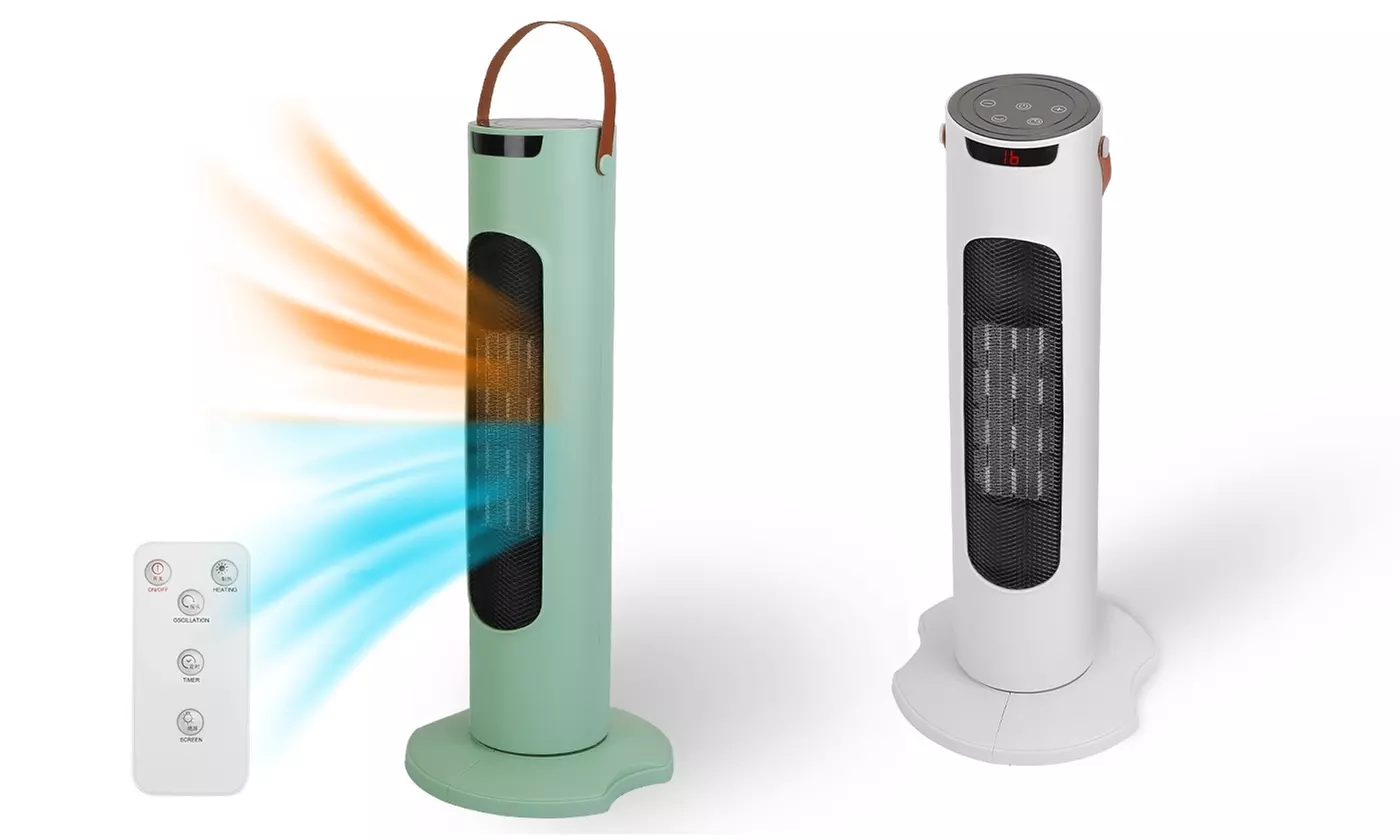 iMounTEK 2-in-1 PTC Ceramic Space Heater and Oscillating Tower Fan - Primary Image