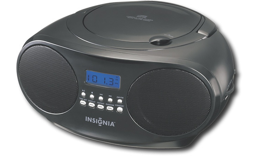 Insignia Ns B4111 Cd Boombox With Amfm Tuner Black Refurbished Groupon 8445