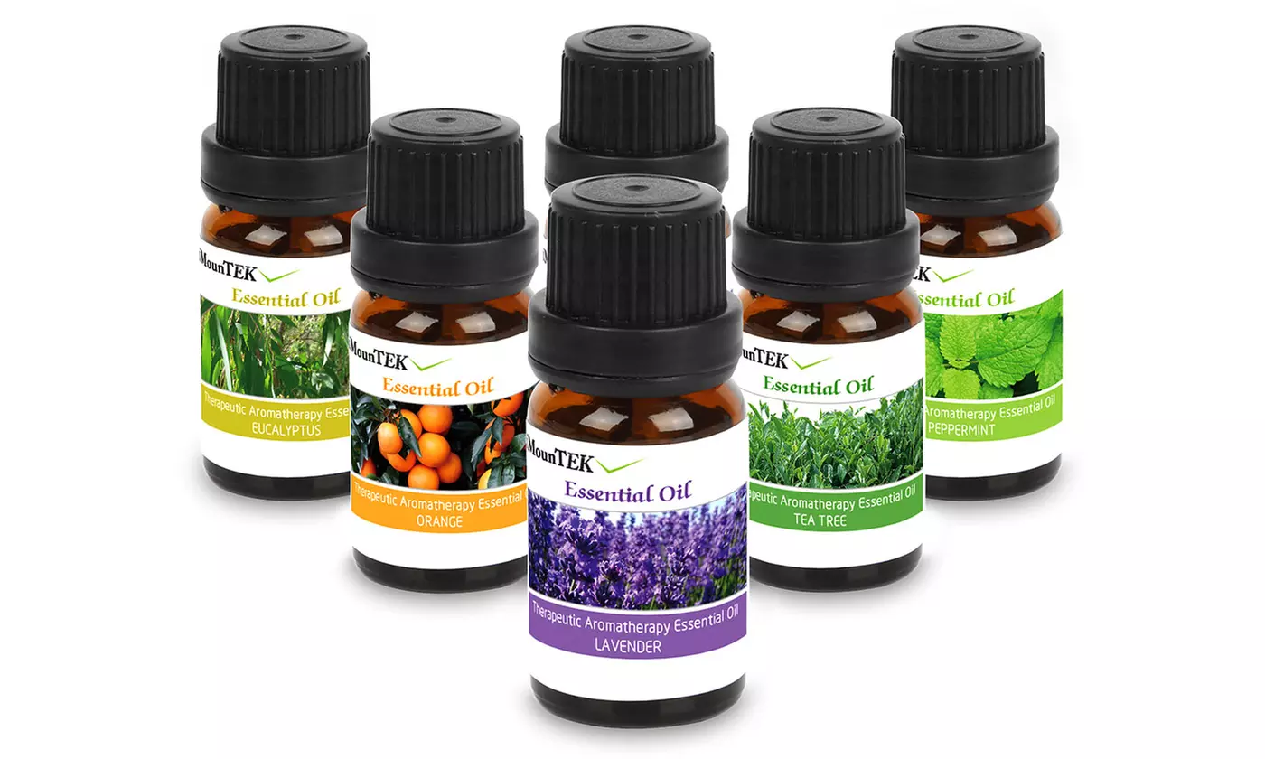 iMounTEK Colorful LED Pyramid Ultrasonic Aroma Diffuser with 6 Essential Oils - Second Medium