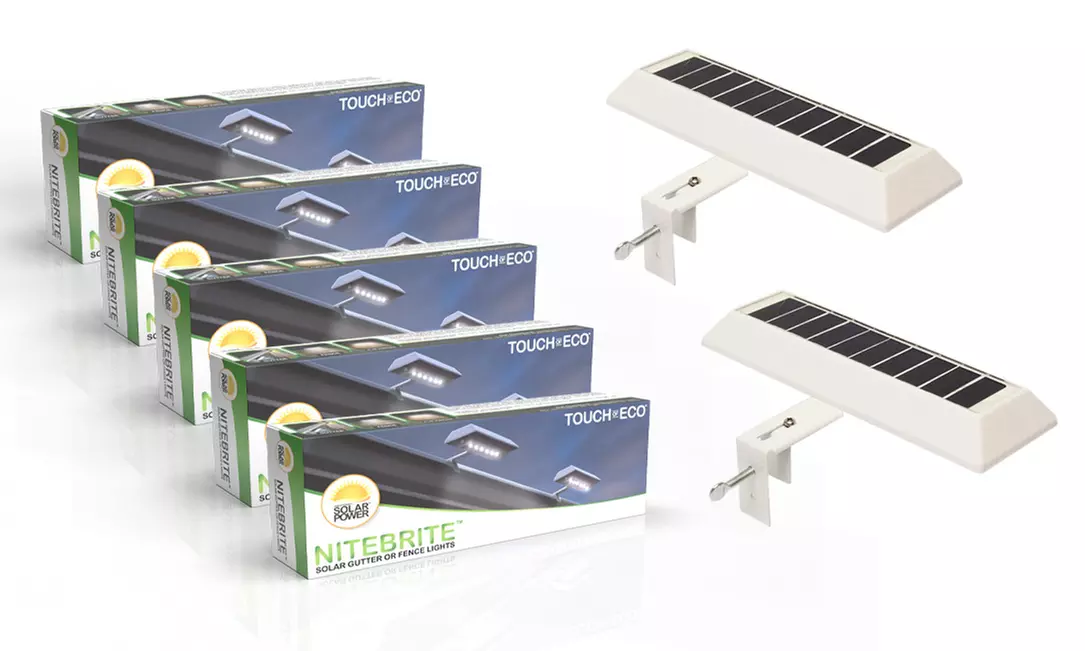 Nitebrite Solar Motion Detector Outdoor LED Lights (2, 4, or 10-Pack)