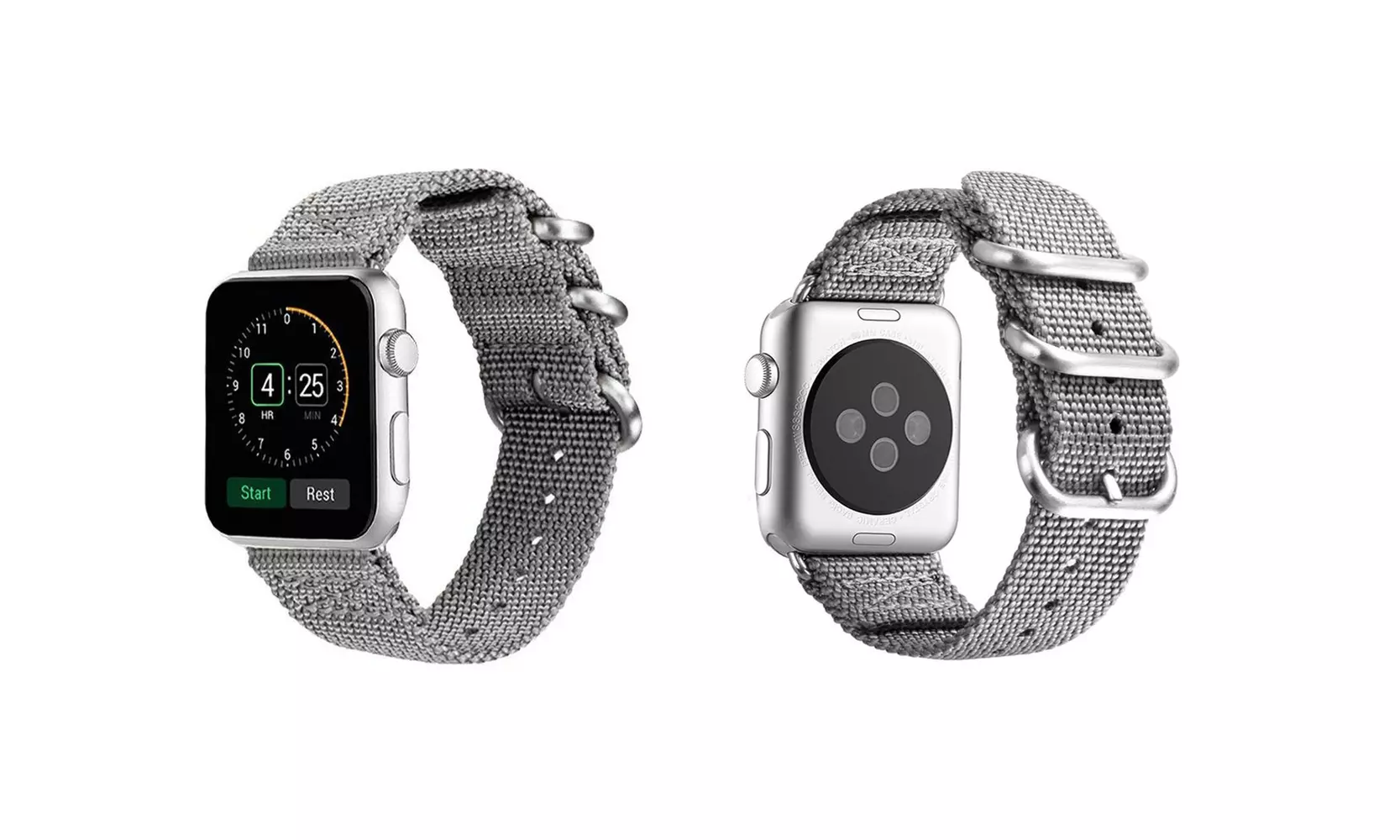 Aduro Nylon Buckle Band for Apple Watch Series 1, 2, 3, 4, 5, 6, & SE